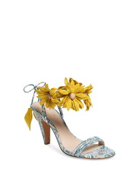 CECELIA NEW YORK Flower Ankle Wrap Sandal
