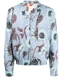 Paul Smith Floral Print Elasticated Hem Shirt
