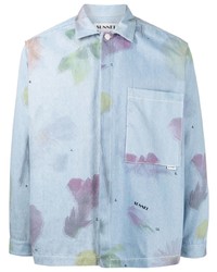 Sunnei Faded Floral Print Shirt