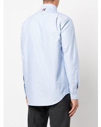 Thom Browne Floral Embroidered Long Sleeve Shirt