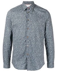 PS Paul Smith Floral Micro Print Long Sleeved Shirt