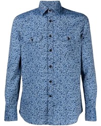Glanshirt Floral Print Button Up Shirt