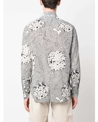 Doppiaa Floral Print Cotton Shirt