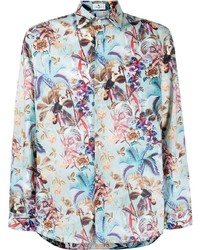 Etro Floral Print Cotton Shirt