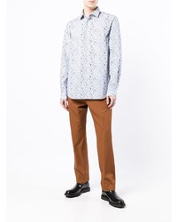 Paul Smith Floral Print Long Sleeve Shirt