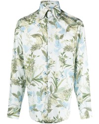 Tom Ford Floral Print Lyocell Blend Shirt