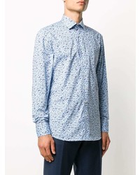 Etro Long Sleeve Floral Print Shirt