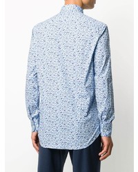 Etro Long Sleeve Floral Print Shirt