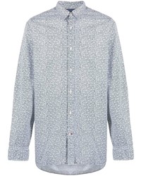 Tommy Hilfiger Micro Floral Print Fitted Shirt