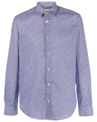 Paul Smith Mini Floral Print Long Sleeve Shirt