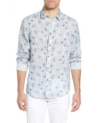 Coastaoro Tavton Regular Fit Floral Linen Sport Shirt