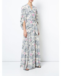 Co Kimono Sleeve Wrap Maxi Dress