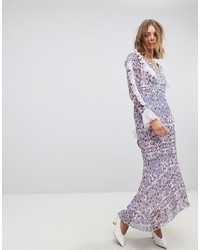 Vero Moda Paisley Print Maxi Dress With Ruffles