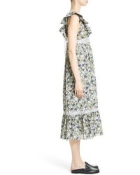 Rebecca Taylor La Vie Suzette Floral Midi Dress