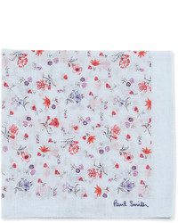 Paul Smith Floral Pattern Pocket Square Bluered