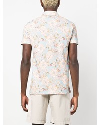 Altea Floral Print Cotton Polo Shirt