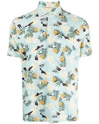Altea Hawaiian Print Polo Shirt
