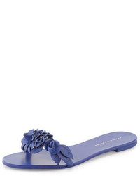 Light Blue Floral Sandals