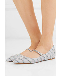 Tabitha Simmons Hermione Floral Jacquard Point Toe Flats