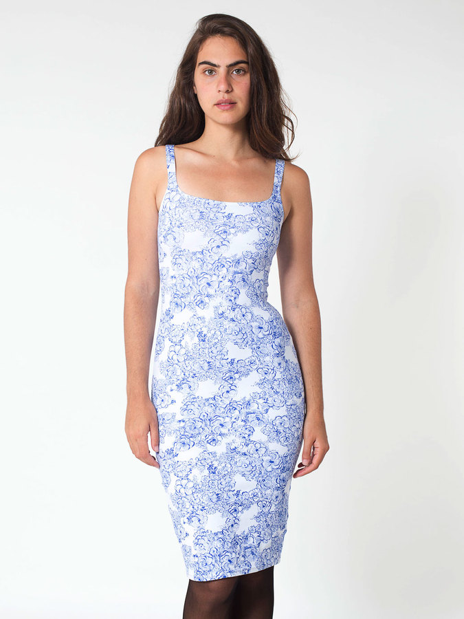 American apparel 2024 blue dress