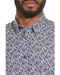 Ted Baker London Alygar Slim Fit Floral Woven Shirt