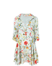 Alice + Olivia Aliceolivia Floral Print Mini Shirt Dress