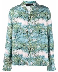Amiri Floral Aloha Printed Bowling Shirt