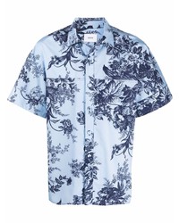 Erdem Floral Print Short Sleeve Shirt