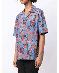 VERSACE JEANS COUTURE Floral Print Short Sleeved Shirt