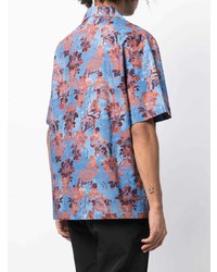 VERSACE JEANS COUTURE Floral Print Short Sleeved Shirt