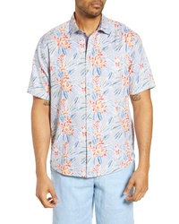 Tommy Bahama Florence Flora Classic Fit Short Sleeve Button Up Shirt