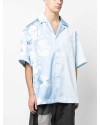 Feng Chen Wang Gradient Effect Floral Print Shirt
