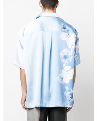 Feng Chen Wang Gradient Effect Floral Print Shirt