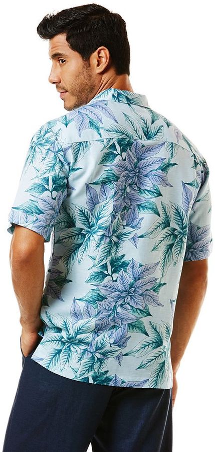 Havanera Floral Linen Blend Casual Button Down Shirt, $55 | Kohl's ...