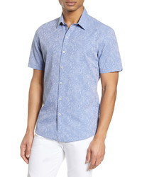 Zachary Prell Kunichika Classic Fit Short Sleeve Cotton Button Up Shirt