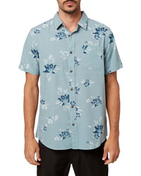 O'Neill Melody Modern Fit Tropical Short Sleeve Button Up Shirt