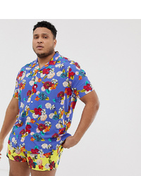 ASOS DESIGN Plus Co Ord Relaxed Floral Shirt