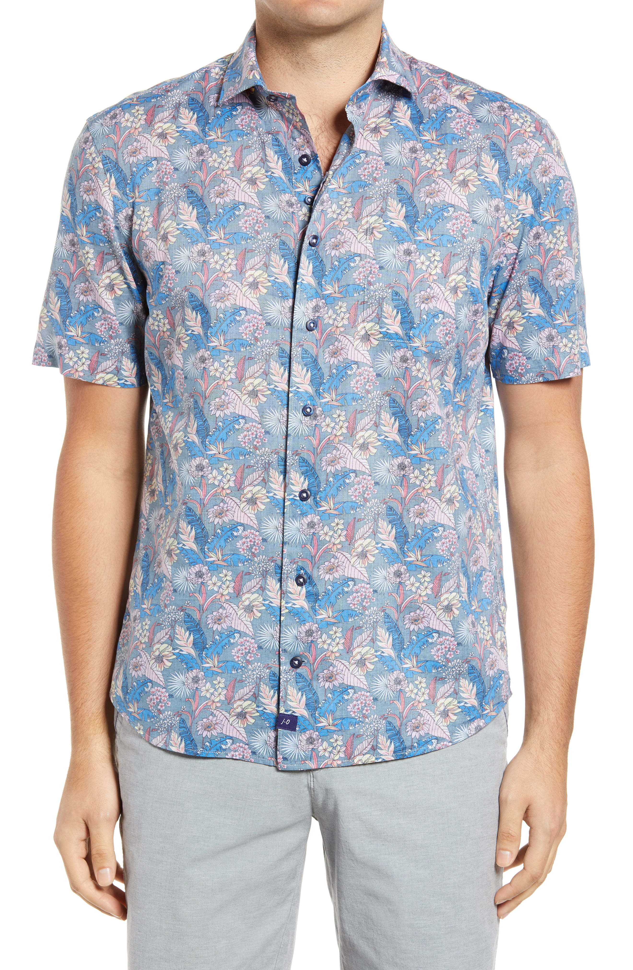 johnnie-O Saul Floral Short Sleeve Button Up Shirt, $69 | Nordstrom ...