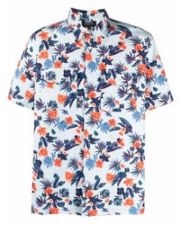 A.P.C. Tropical Print Short Sleeved Shirt