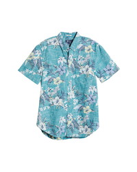 Reyn Spooner Upolu Tailored Tropical Short Sleeve Camp Shirt