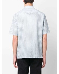 Sunflower Vertical Stripe Print Short Sleeve Shirt