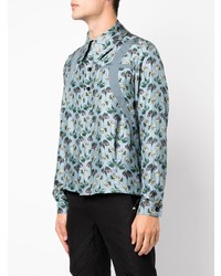 Kiko Kostadinov Jehtra Floral Print Silk Shirt