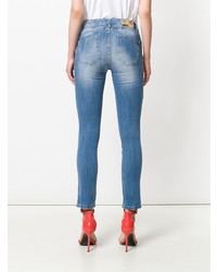 Blumarine Cropped Sequinned Jeans