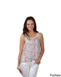 Journee Collection Juniors Lightweight Sleeveless Top With Solid Print