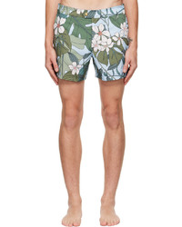 Tom Ford Green Floral Swim Shorts