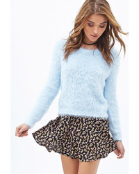 Forever 21 Fuzzy Waffle Knit Sweater