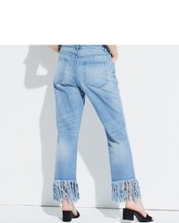 Klab Frayed Hem Ankle Skinny Jeans