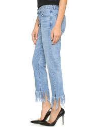 3x1 Wm3 Straight Crop Fringe Jeans