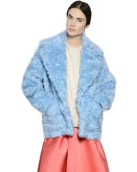 Light Blue Fur Coat