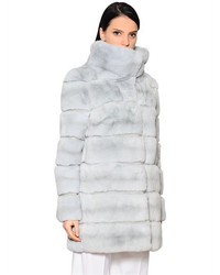 Yves Salomon Rex Rabbit Fur Coat